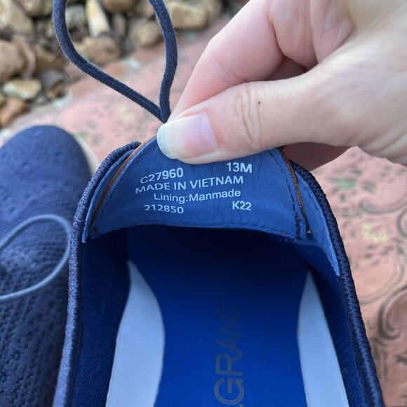 Cole Haan OriginalGrand Wingtip Oxford Shoes 13 M Stitchlite C27960 Blue - Picture 7 of 8